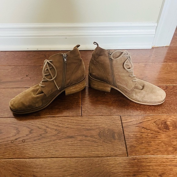 Lucky Brand suede size 8 Brown Lace-Up Boots - Picture 2 of 7